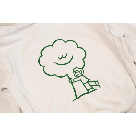 Bluza męska Treehugger –  Julia Kamińska x Obiektor x FAVNA - off white